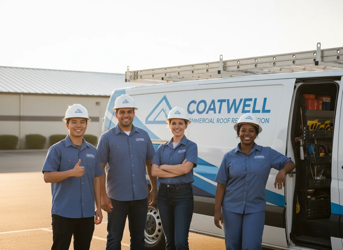 Commercial roof coating company in Warden, WA
