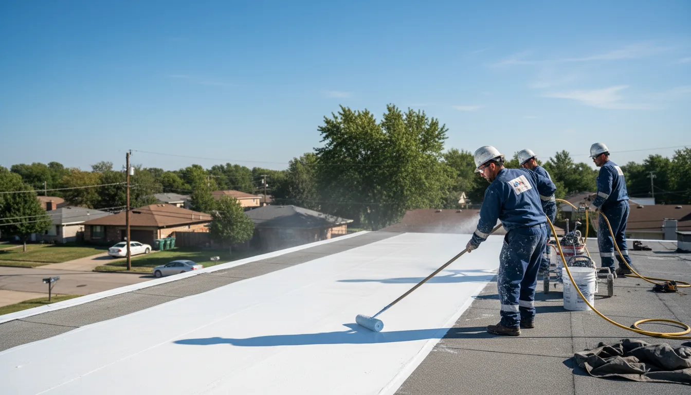Commercial roof coating in Warden, WA near me